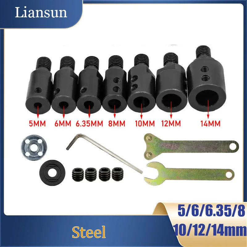 M10 Bushing Saw Blade Adaptor Connecting Rod shaft Arbor Mandrel Connector 5/6/8/10/12/14mm For Angle Grinder Tool Accessory
M10 Bushing Saw Blade Adaptor Connecting Rod shaft Arbor Mandrel Connector 5/6/8/10/12/14mm For Angle Grinder Tool Accessory