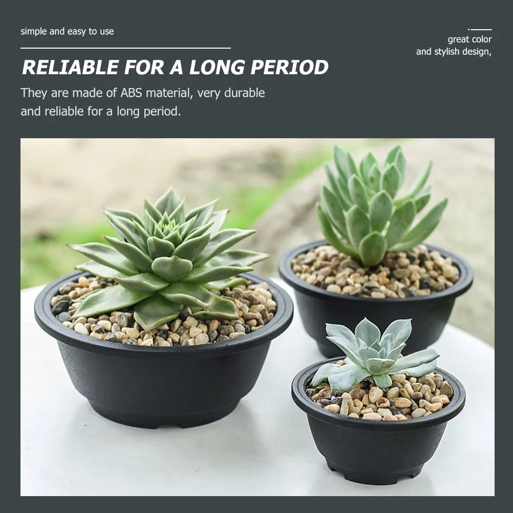 10pcs Plastic Flower Pots Chunky Thickened Round Succulent Planting Pots For Nursery Planters Household Decorative
10pcs Plastic Flower Pots Chunky Thickened Round Succulent Planting Pots For Nursery Planters Household Decorative