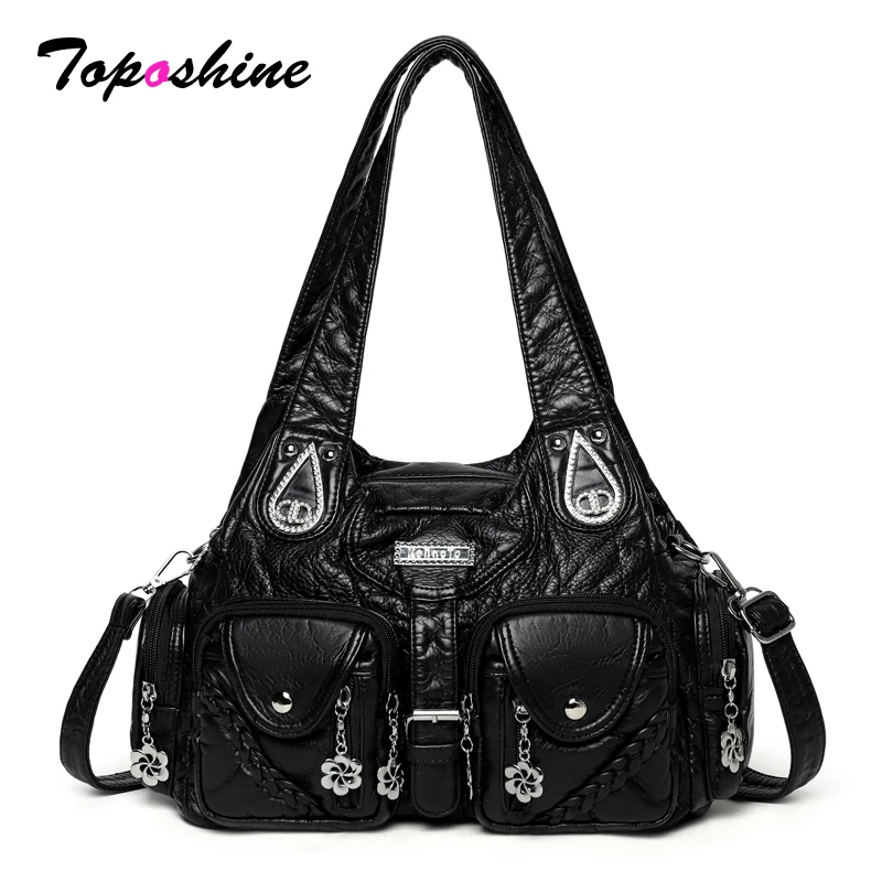 Винтажная сумка-хобо Toposhine из мягкой кожи для женщин с цветочным декором, многофункциональная сумка через плечо с цветочными акцентами, дорожная сумка-тоут
Винтажная сумка-хобо Toposhine из мягкой кожи для женщин с цветочным декором, многофункциональная сумка через плечо с цветочными акцентами, дорожная сумка-тоут