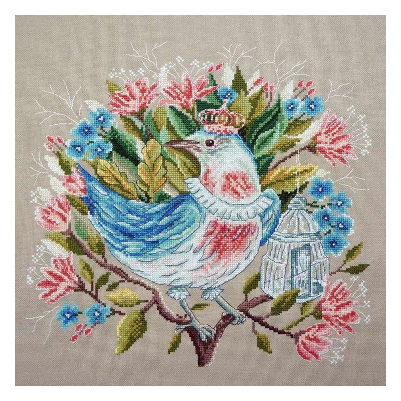 Cross-stitch kit DIY embroidery toolkit Optional printed handcrafted intersection point kit saga Crowned Bird Bedroom
Cross-stitch kit DIY embroidery toolkit Optional printed handcrafted intersection point kit saga Crowned Bird Bedroom