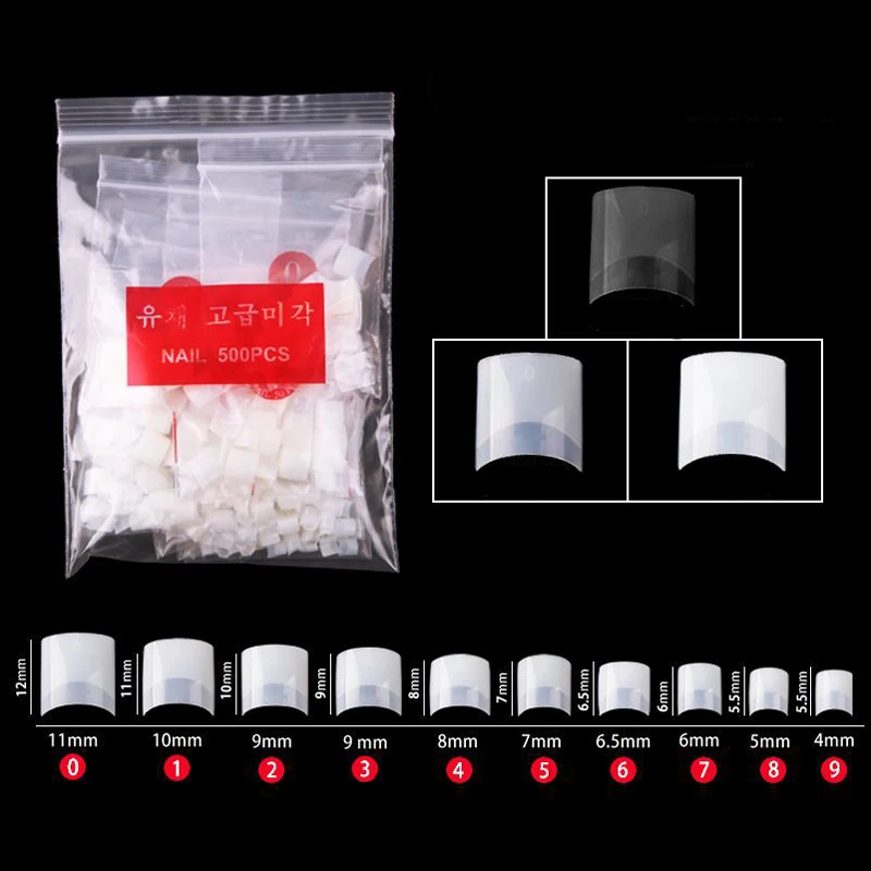 500 Pcs/Bag French Full Cover Short Square Headed False Nail Tips Finger Extension Nail Art Mold Transparent Fake Fingernails
500 Pcs/Bag French Full Cover Short Square Headed False Nail Tips Finger Extension Nail Art Mold Transparent Fake Fingernails