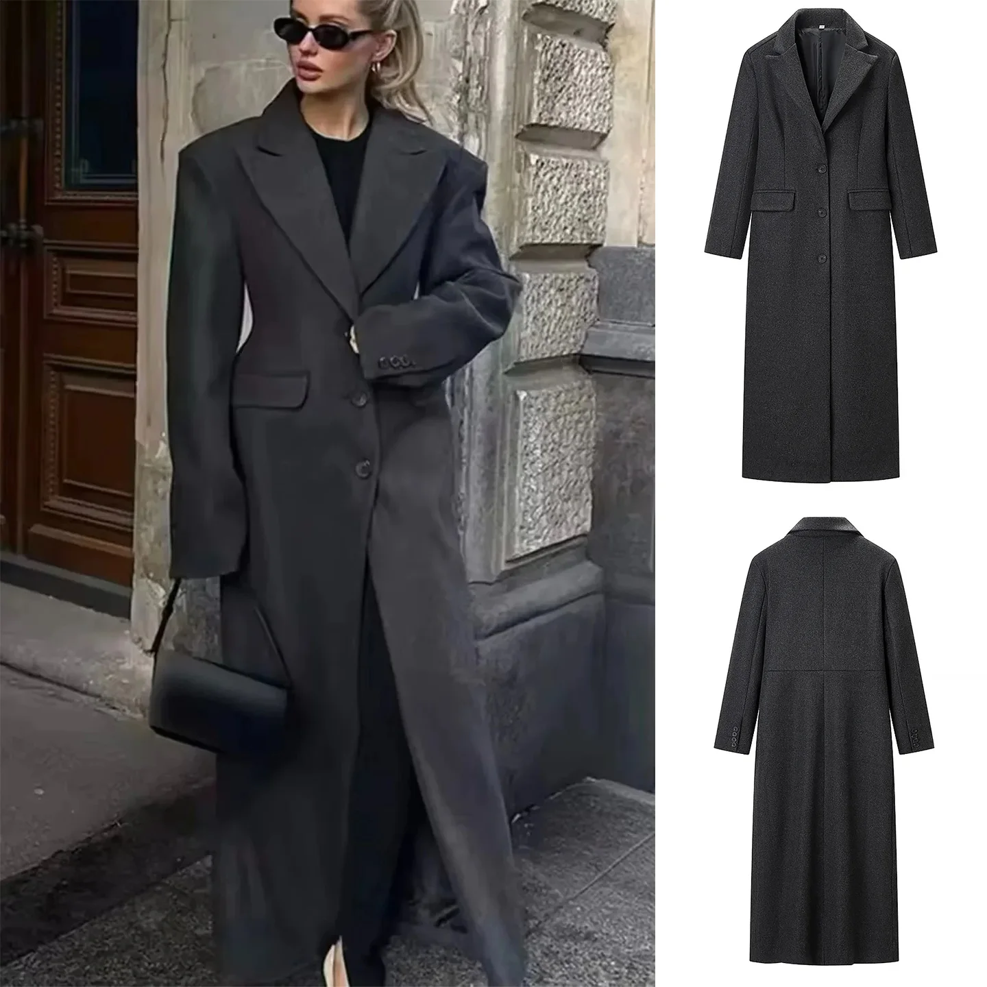 Spring New Arrival Women's mat Sle Long Sve Notch Lapel Midi Length Woolen Coat Jaet Polyester Fiber Regular Th...
Spring New Arrival Women's mat Sle Long Sve Notch Lapel Midi Length Woolen Coat Jaet Polyester Fiber Regular Th...