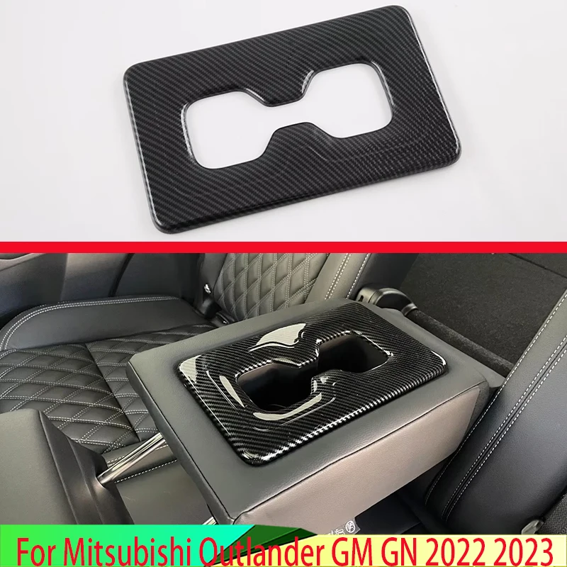 For Mitsubishi Outlander GM GN 2022 2023 Carbon Fiber Style Rear Seat Drink Cup Holder Chrome Trim Cover Bezel Surround Frame
For Mitsubishi Outlander GM GN 2022 2023 Carbon Fiber Style Rear Seat Drink Cup Holder Chrome Trim Cover Bezel Surround Frame