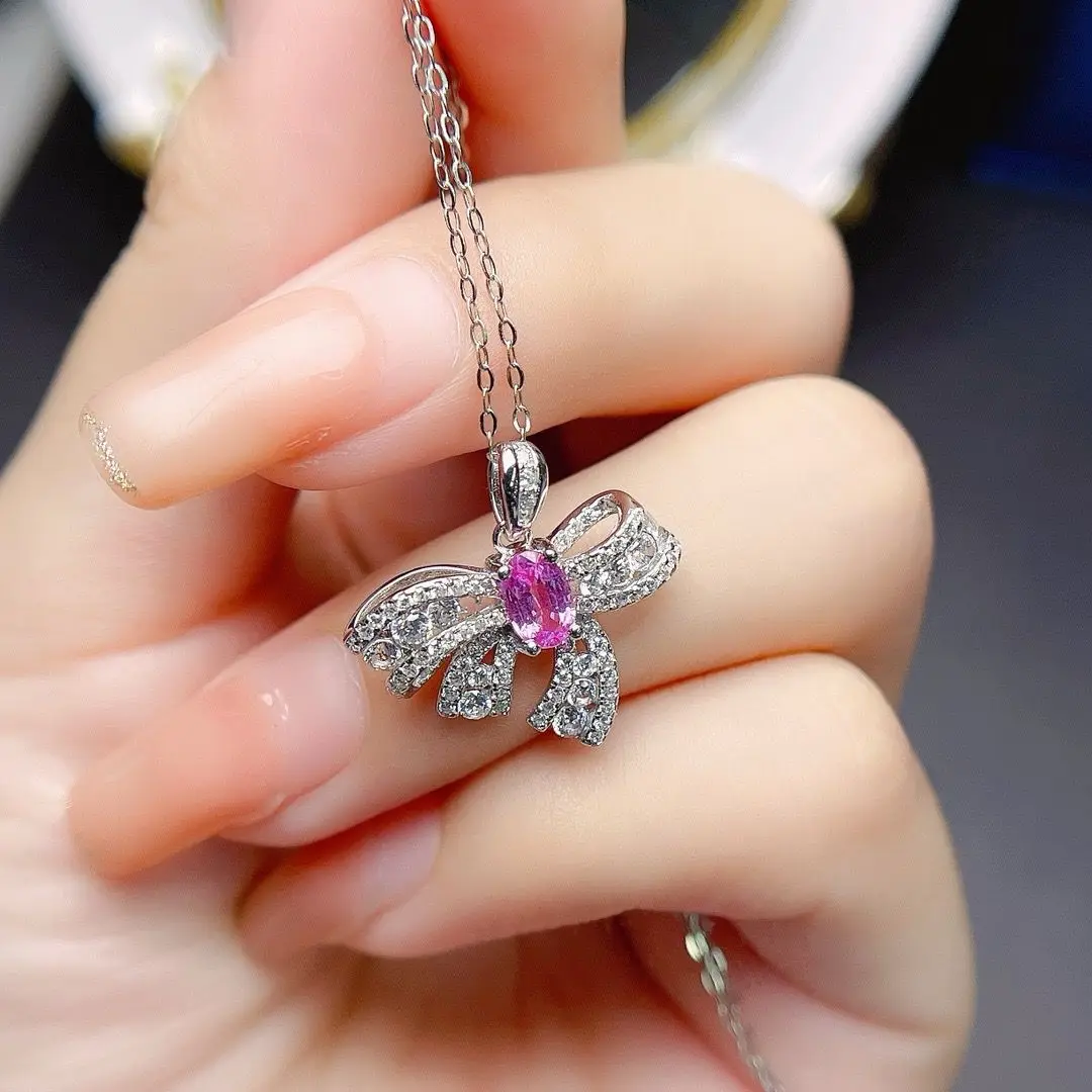ZECAA Papalacha Sapphire Fine Jewelry Woman Pink Sapphire Pendant With Natural Papalacha Pink Sapphire Gemstone Jewelry 4*6mm
ZECAA Papalacha Sapphire Fine Jewelry Woman Pink Sapphire Pendant With Natural Papalacha Pink Sapphire Gemstone Jewelry 4*6mm