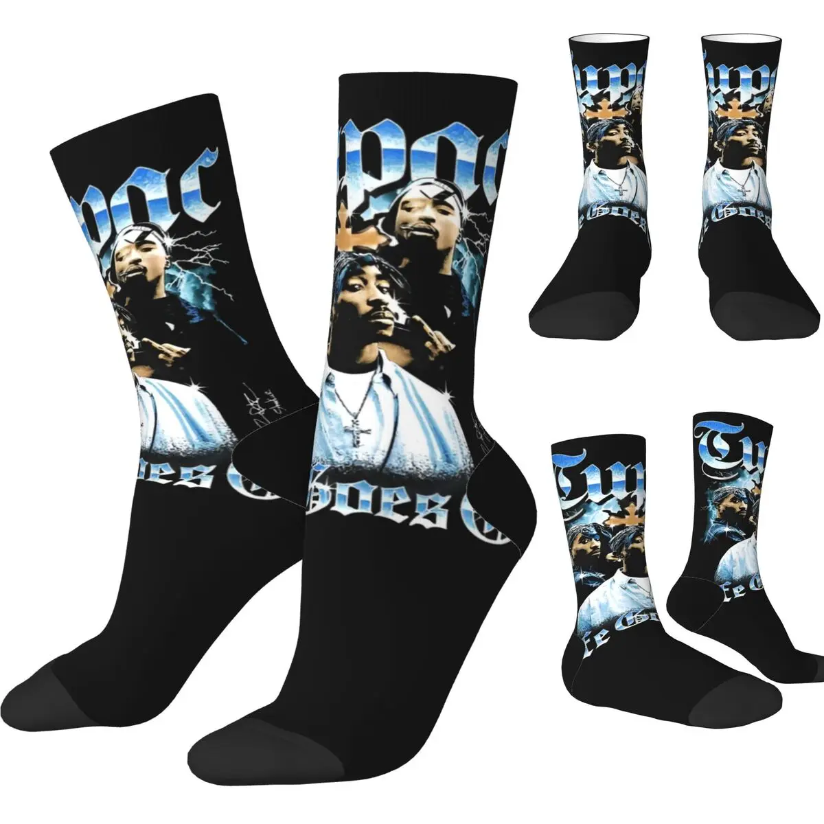 Fashion Male Men Socks Casual Hip Hop Music Tupacs Sock Polyester High Quality Women's Socks Spring Summer Autumn Winter
Fashion Male Men Socks Casual Hip Hop Music Tupacs Sock Polyester High Quality Women's Socks Spring Summer Autumn Winter