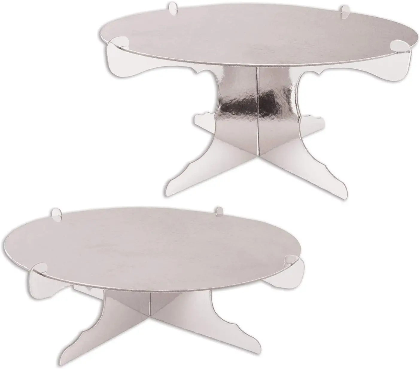 Metallic Cake Stands for Weddings Birthday Party Cupcake Holder Baby Shower Celebration Supplies, 4"-6" x 12.5", Silver, 2 Pack
Metallic Cake Stands for Weddings Birthday Party Cupcake Holder Baby Shower Celebration Supplies, 4"-6" x 12.5", Silver, 2 Pack