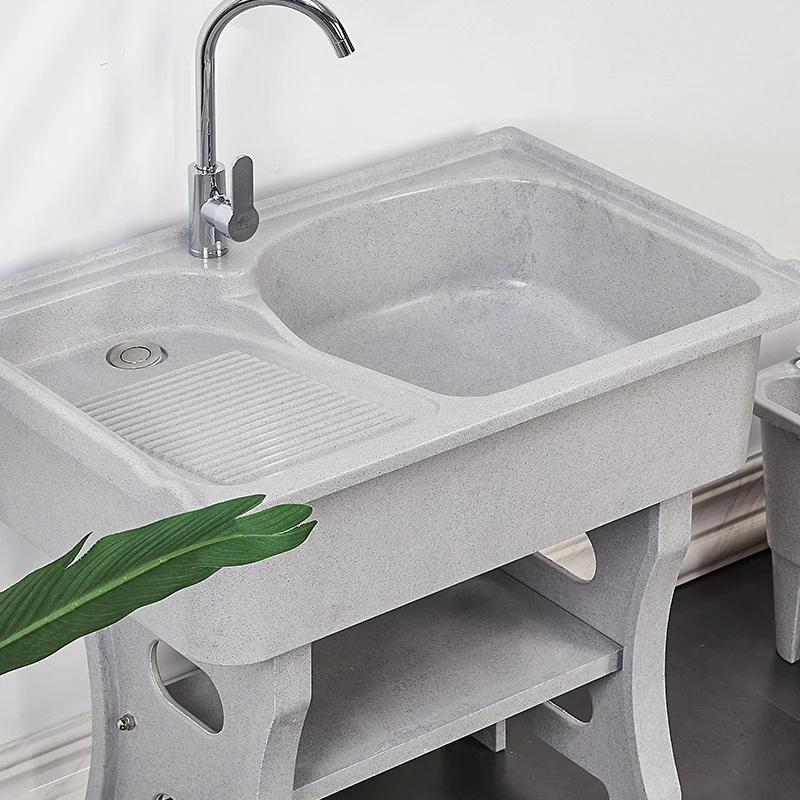 Dark night gray quartz stone laundry pool balcony household laundry sink with rubbing board basin integrated molding indoor and
Dark night gray quartz stone laundry pool balcony household laundry sink with rubbing board basin integrated molding indoor and