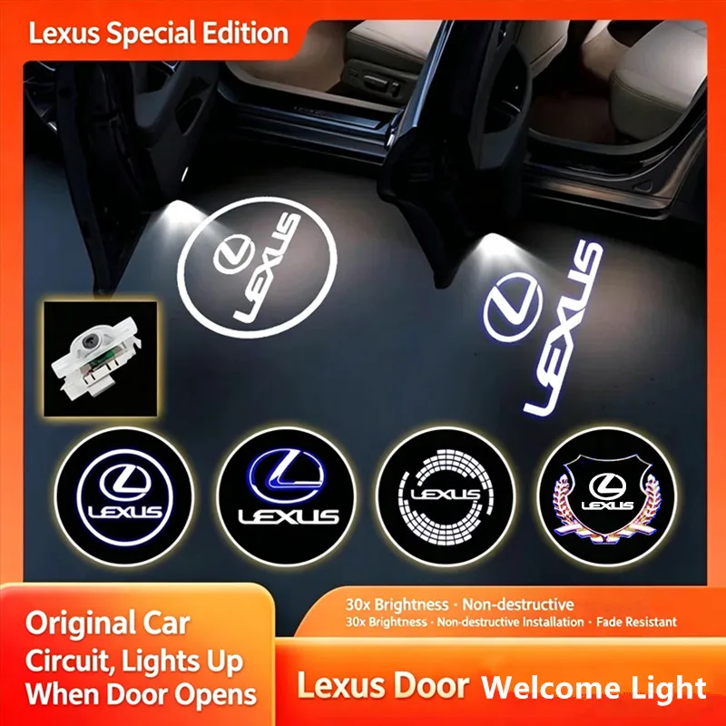 LED Car Door Badge Welcome Lights Courtesy Lamp For Lexus RX ES GX LS LX IS GS RC UX Series GX470 ES250 LX570 IS250 Accessories
LED Car Door Badge Welcome Lights Courtesy Lamp For Lexus RX ES GX LS LX IS GS RC UX Series GX470 ES250 LX570 IS250 Accessories