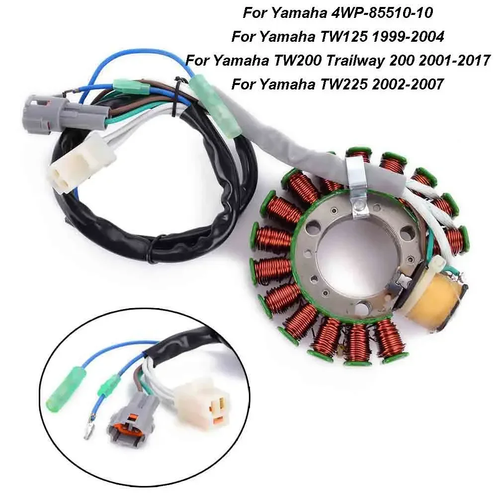 Motorcycle Ignition Stator Coil For Yamaha TW125 1999-2004 TW200 Trailway 200 2001-2017 TW225 2002-2007 4WP-85510-10
Motorcycle Ignition Stator Coil For Yamaha TW125 1999-2004 TW200 Trailway 200 2001-2017 TW225 2002-2007 4WP-85510-10