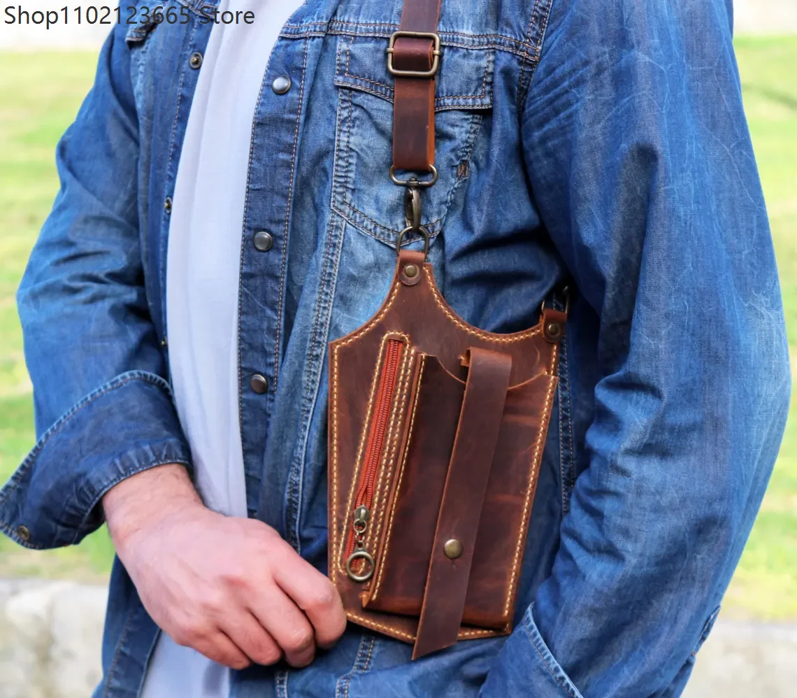 Cosplay Retro Brown Faux Leather Chest Bag Crossbody Shoulder Harness Pouch With Zipper Pocket For Men Outdoor Daily Streetwear
Cosplay Retro Brown Faux Leather Chest Bag Crossbody Shoulder Harness Pouch With Zipper Pocket For Men Outdoor Daily Streetwear