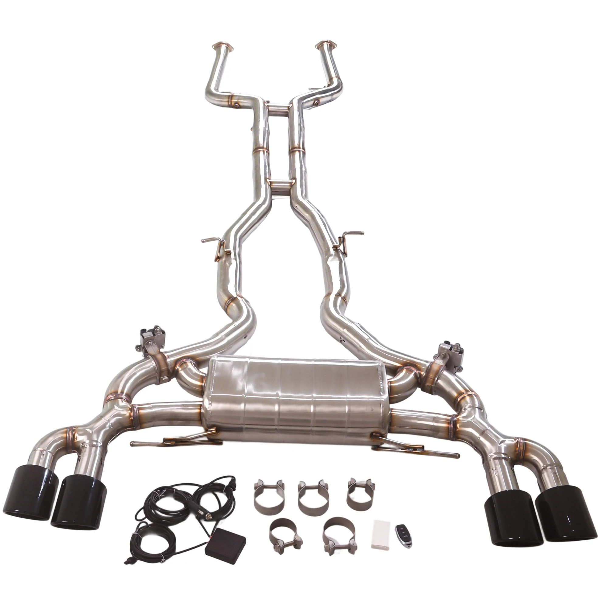 GFC подходит для BMW X3M X4M 3.0T F97 F98 2021-2024 годов из нержавеющей стали Catback с яркой поверхностью выхлопной системы клапана
GFC подходит для BMW X3M X4M 3.0T F97 F98 2021-2024 годов из нержавеющей стали Catback с яркой поверхностью выхлопной системы клапана