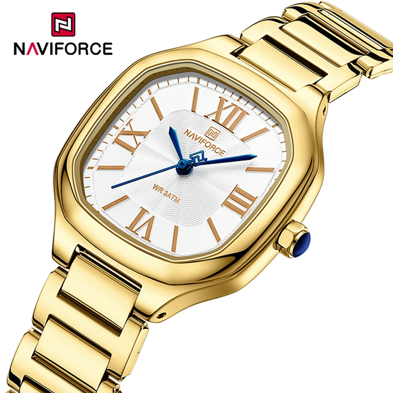 NAVIFORCE Elegant Luxury Female Quartz Wrist Watch Square-Shaped Dial Ladies Bracelets Stainless Steel Waterproof Women Watches
NAVIFORCE Elegant Luxury Female Quartz Wrist Watch Square-Shaped Dial Ladies Bracelets Stainless Steel Waterproof Women Watches