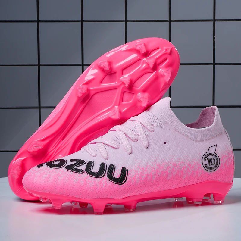 Профессиональные футбольные бутсы, оригинальные мужские и женские розовые высокие нескользящие бутсы, уличные сверхлегкие мужские футбольные бутсы, бесплатная доставка
Профессиональные футбольные бутсы, оригинальные мужские и женские розовые высокие нескользящие бутсы, уличные сверхлегкие мужские футбольные бутсы, бесплатная доставка