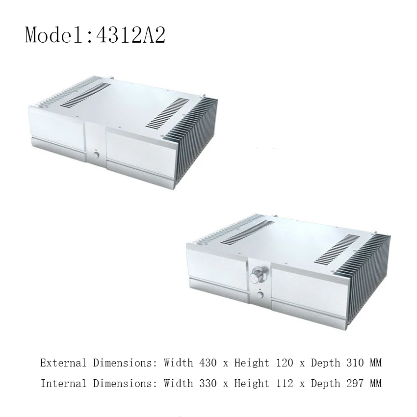 Weiliang Audio 4312A2 Silver All-Aluminum 120mm Height Amplifier Enclosure DIY Case
Weiliang Audio 4312A2 Silver All-Aluminum 120mm Height Amplifier Enclosure DIY Case