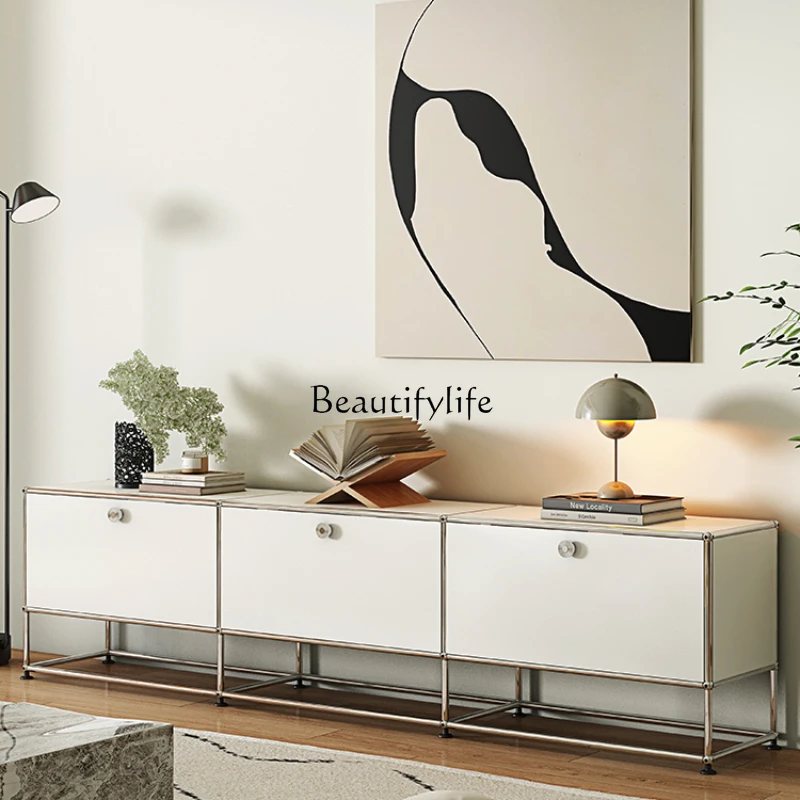 Medieval module combination TV cabinet Modern simple side cabinet Stainless steel chest cabinet
Medieval module combination TV cabinet Modern simple side cabinet Stainless steel chest cabinet
