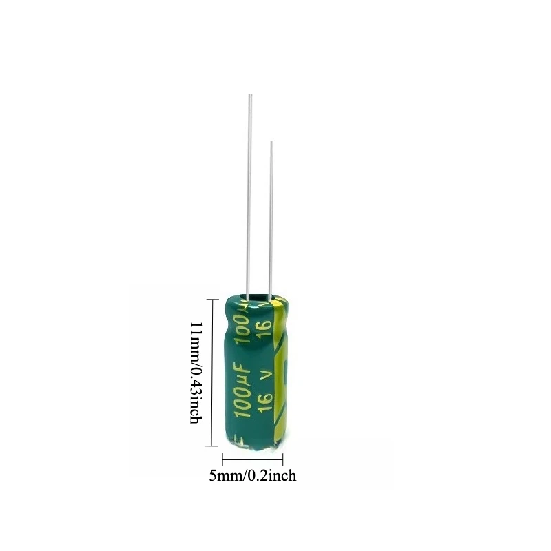 335pcs 16V 100uF Electrolytic Capacitor High Frequency Low ESR Long Life Green Gold 5x7 5x11mm for Power Supply
335pcs 16V 100uF Electrolytic Capacitor High Frequency Low ESR Long Life Green Gold 5x7 5x11mm for Power Supply