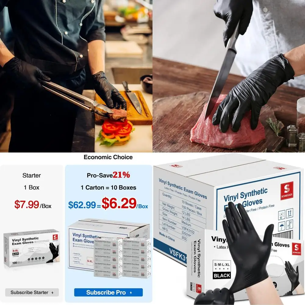 Перчатки виниловые Schneider, толщина 4 мил: без латекса, одноразовые, для медицинского применения, кухни и уборки.
Перчатки виниловые Schneider, толщина 4 мил: без латекса, одноразовые, для медицинского применения, кухни и уборки.