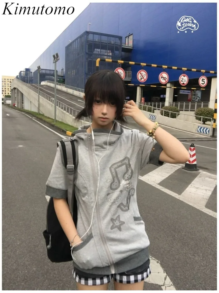 Kimutomo T Shirts Women Turn Down Collae Zipper Slim Stand Collar Cartoon Printed Grunge Gothic Y2k Aesthetic Harajuku Tops
Kimutomo T Shirts Women Turn Down Collae Zipper Slim Stand Collar Cartoon Printed Grunge Gothic Y2k Aesthetic Harajuku Tops