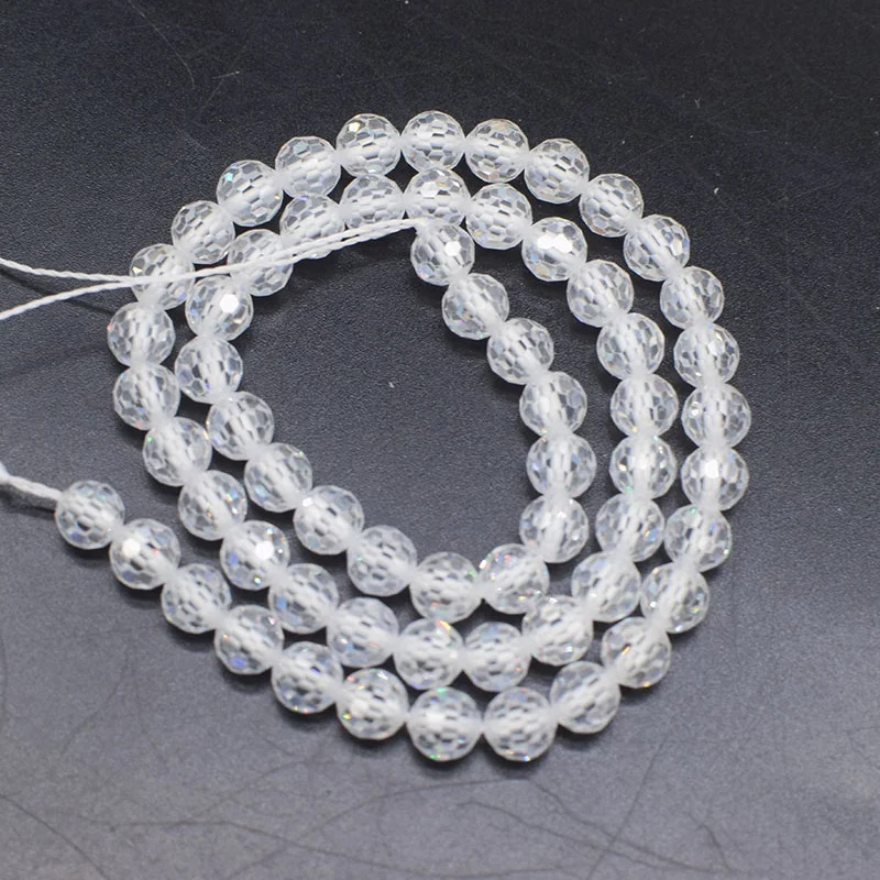 white Zircon 6mm faceted round wholesale for DIY jewelry necklace 38cm LOOSE BEADS
white Zircon 6mm faceted round wholesale for DIY jewelry necklace 38cm LOOSE BEADS