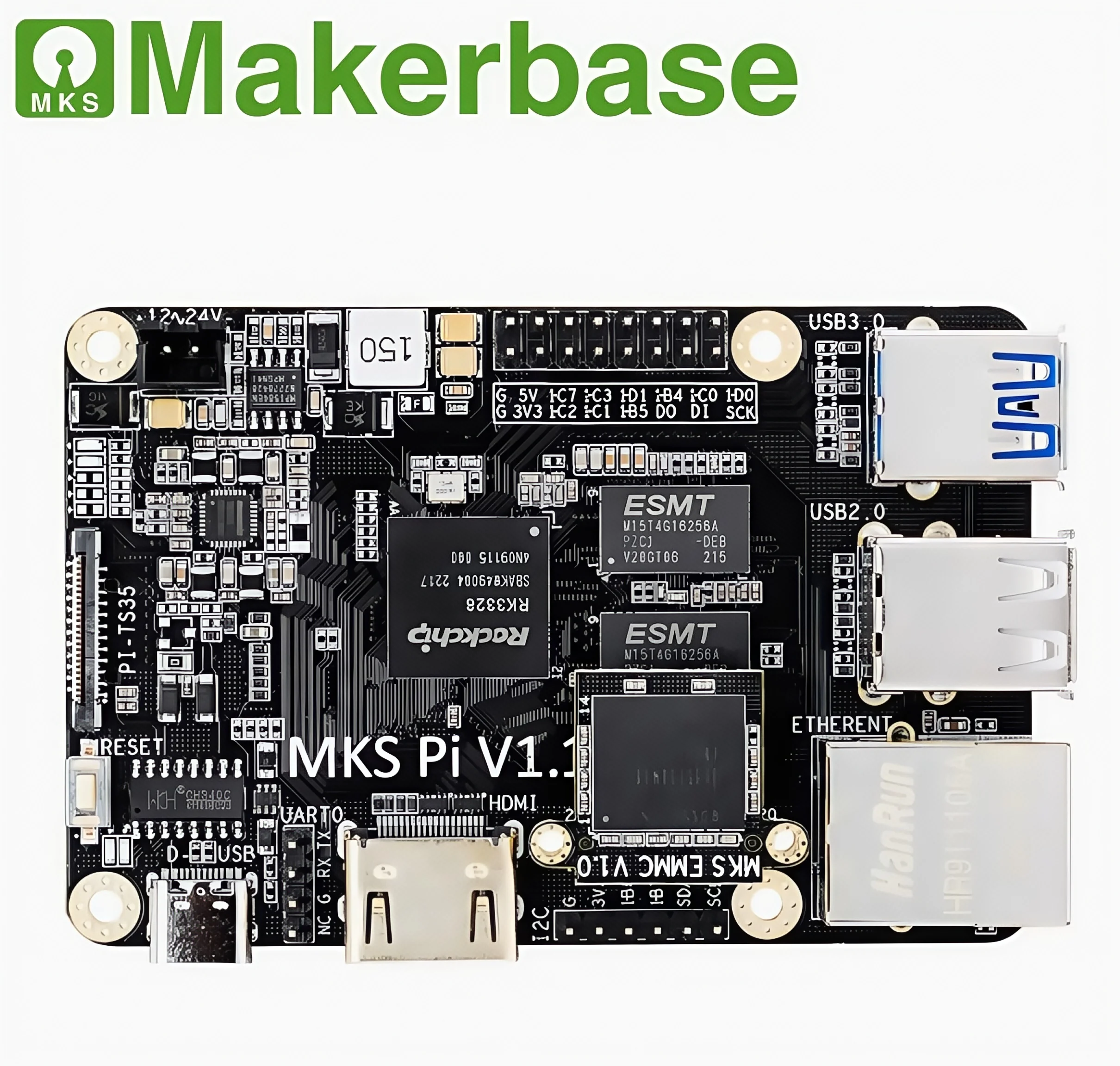 Материнская плата Makerbase MKS Pi для 3D-печати, хост-компьютер KLIPPER, поддерживает Voron, заменяет Raspberry Pi.
Материнская плата Makerbase MKS Pi для 3D-печати, хост-компьютер KLIPPER, поддерживает Voron, заменяет Raspberry Pi.
