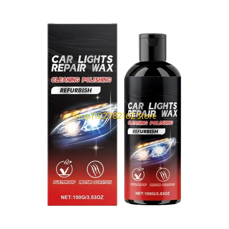 547B Headlight Restoration, Headlight Cleaner Restores Clear Car Plastic and Protects from Oxidation,100g 
547B Headlight Restoration, Headlight Cleaner Restores Clear Car Plastic and Protects from Oxidation,100g