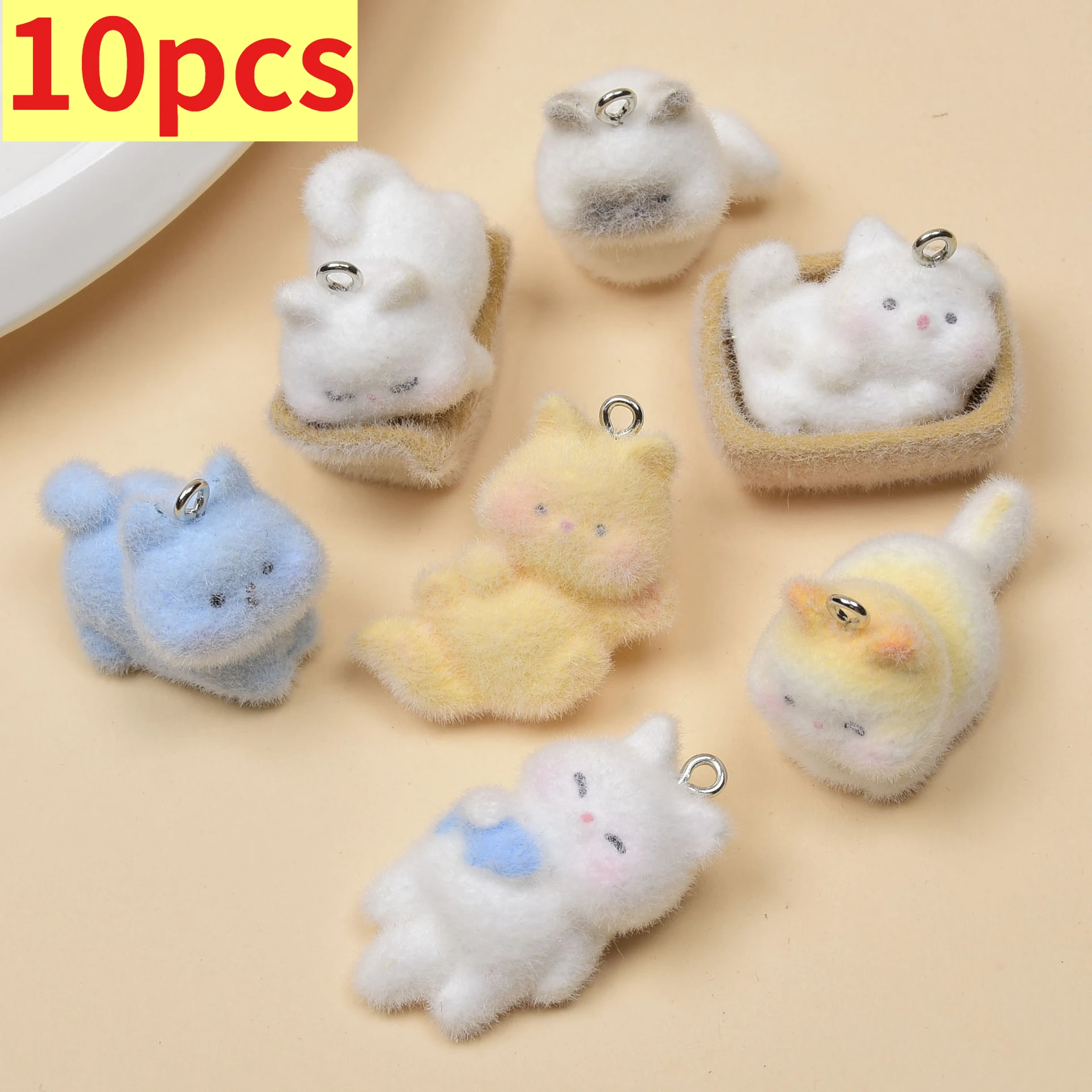 10pcs Plush Resin Cute 3D Kitten Keychain Pendant DIY Pendant Phone Chain Bag Pendant Accessories
10pcs Plush Resin Cute 3D Kitten Keychain Pendant DIY Pendant Phone Chain Bag Pendant Accessories