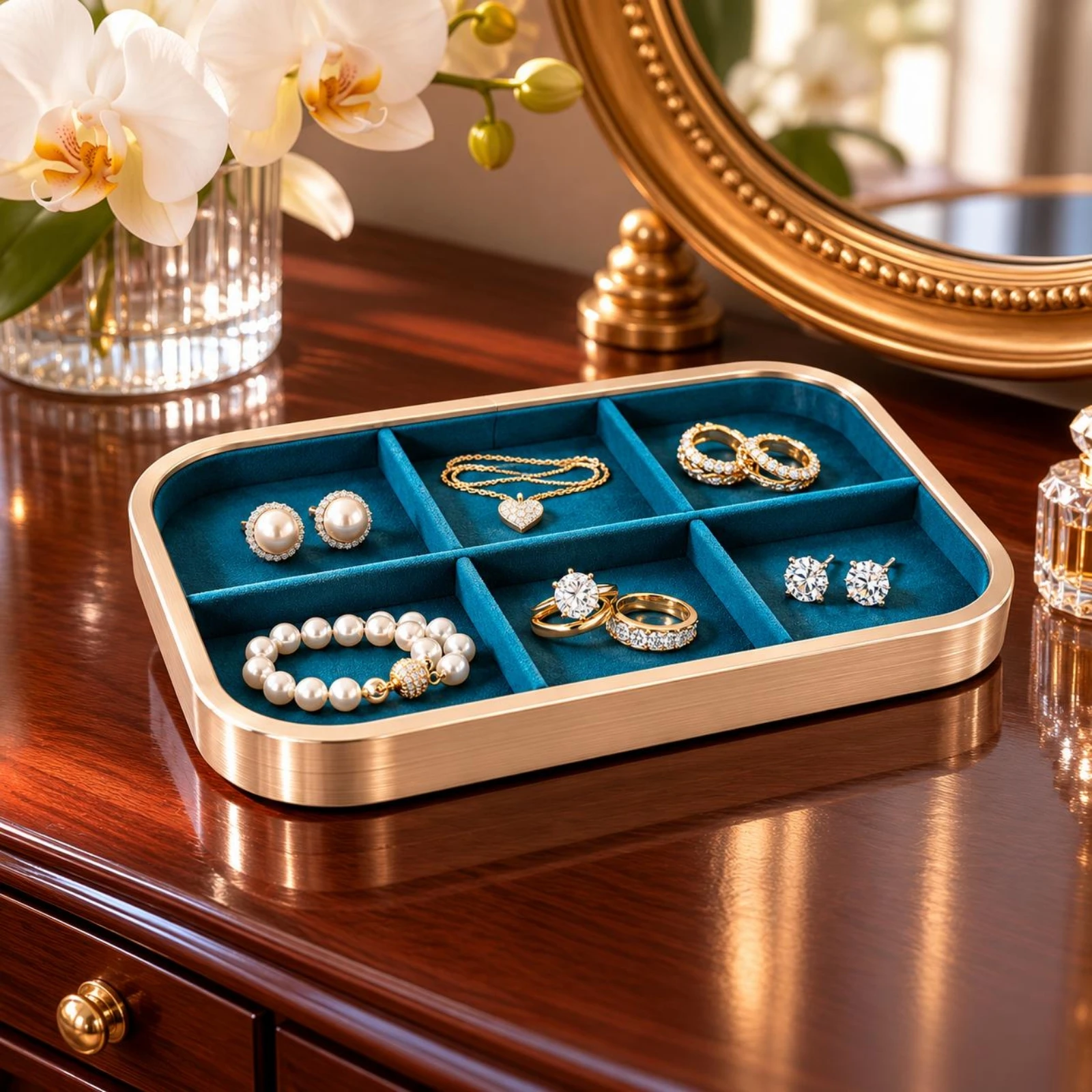 Jewelry Display Tray Rounded Corners Household Storage
Jewelry Display Tray Rounded Corners Household Storage