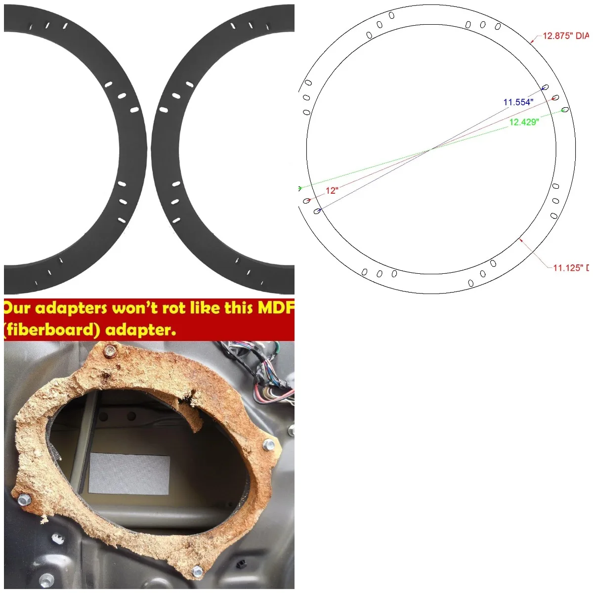 Проставка для сабвуфера 12 футов, толщина 1/2 дюйма, внутренний диаметр: 11 1/8', наружный диаметр: 12 7/8 дюйма, 1 пара — SSK12K
Проставка для сабвуфера 12 футов, толщина 1/2 дюйма, внутренний диаметр: 11 1/8', наружный диаметр: 12 7/8 дюйма, 1 пара — SSK12K