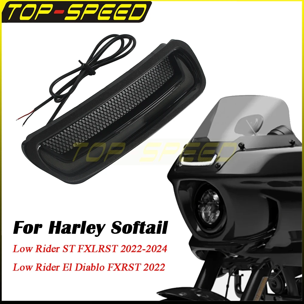 Motorcycle Front Vent Light For Harley Softail Low Rider ST FXLRST 2022-24 El Diablo FXRST 2022 Fairing Vent Lamp LED Headlight
Motorcycle Front Vent Light For Harley Softail Low Rider ST FXLRST 2022-24 El Diablo FXRST 2022 Fairing Vent Lamp LED Headlight