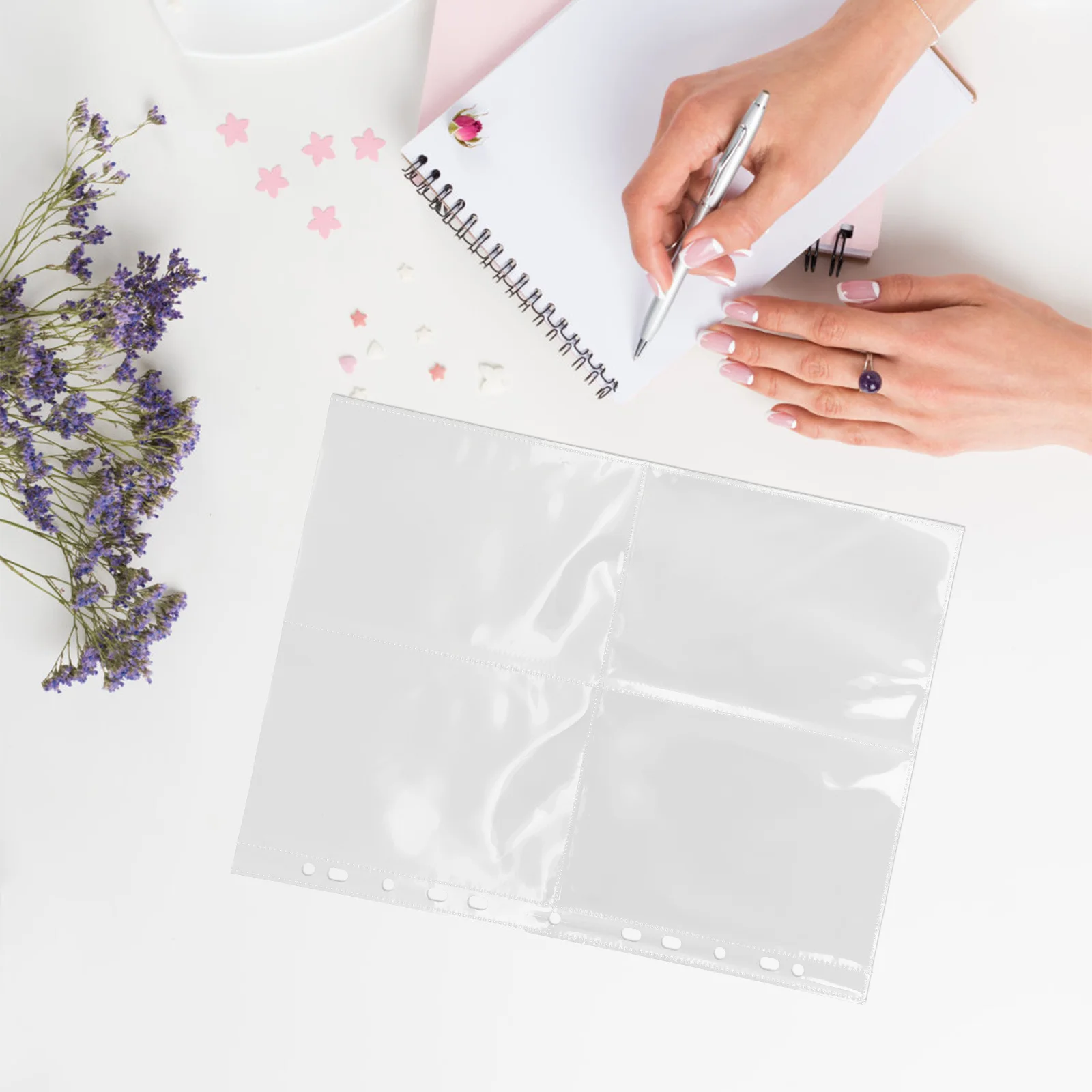 30Pcs A4 Binder Card Storage Sleeves 4 Pocket Photo Album Sheets Transparent Protector Pages 4 Pocket Photocard Sheets
30Pcs A4 Binder Card Storage Sleeves 4 Pocket Photo Album Sheets Transparent Protector Pages 4 Pocket Photocard Sheets