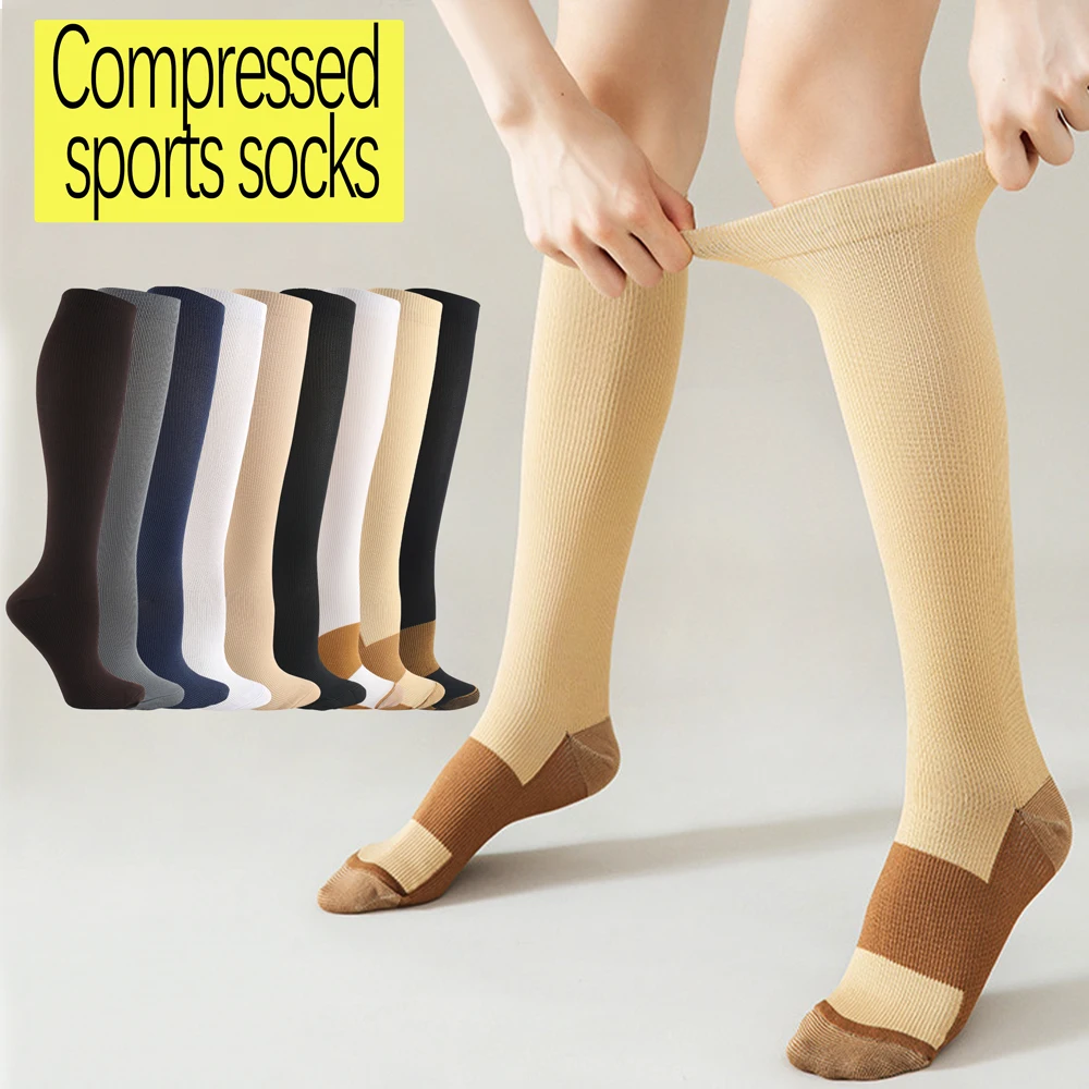 Unisex Compression Running Socks 20-30mmHg Graduated Calf Sleeves Muscle Support for Marathon Fitness Hiking Cycling
Unisex Compression Running Socks 20-30mmHg Graduated Calf Sleeves Muscle Support for Marathon Fitness Hiking Cycling