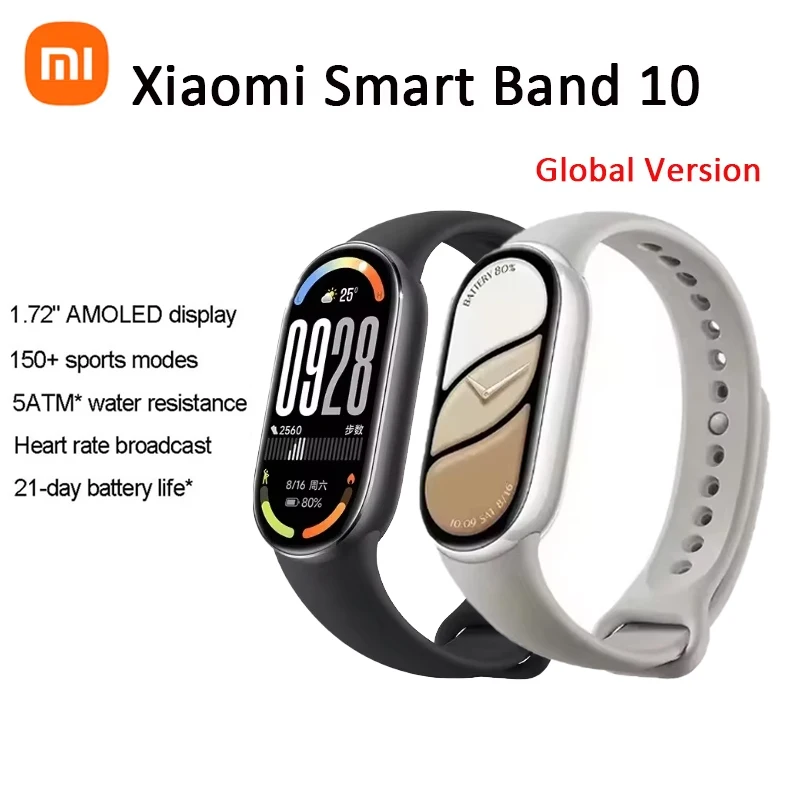 Смарт-браслет Xiaomi, 10 браслетов, 21-дневный срок службы батареи, AMOLED-дисплей 1,7 дюйма, управление здоровьем сна, умный спортивный браслет
Смарт-браслет Xiaomi, 10 браслетов, 21-дневный срок службы батареи, AMOLED-дисплей 1,7 дюйма, управление здоровьем сна, умный спортивный браслет