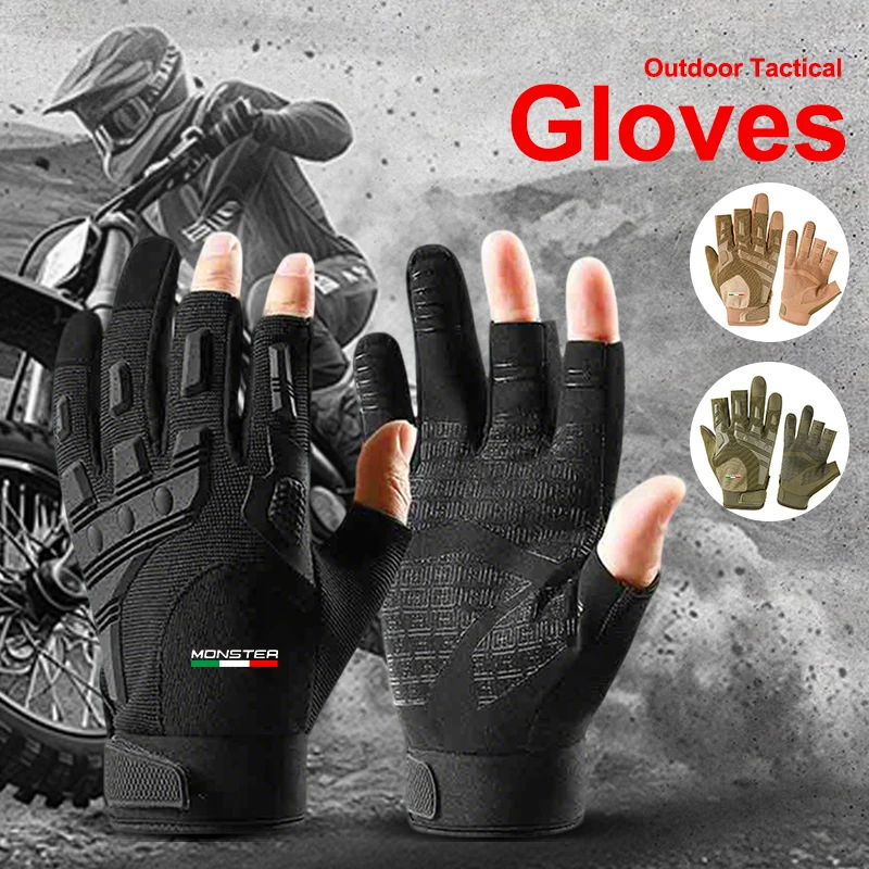 Three Fingers Motorcycle Gloves Anti-Slip Racing Wear-Resistant Men's Fingerless Gloves For Ducati Monster S2R/S4R S4RS 796/1100
Three Fingers Motorcycle Gloves Anti-Slip Racing Wear-Resistant Men's Fingerless Gloves For Ducati Monster S2R/S4R S4RS 796/1100