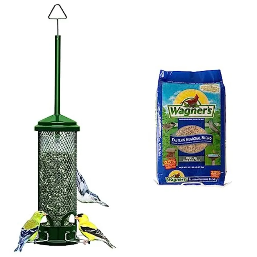 Squirrel Buster Mini Squirrel-Proof Bird Feeder w/4 Metal Perches 0.98-Pound Seed Capacity and Wagner's 62004 Eastern Regional
Squirrel Buster Mini Squirrel-Proof Bird Feeder w/4 Metal Perches 0.98-Pound Seed Capacity and Wagner's 62004 Eastern Regional