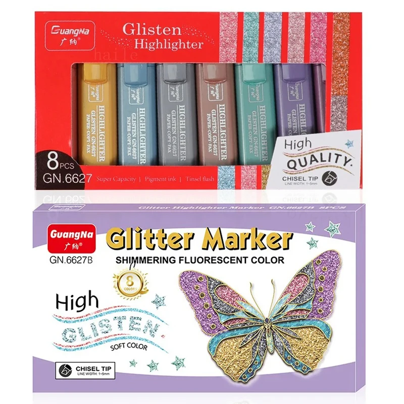 16Colors/Lot Glitter Pen Set Metallic Pastel Highlighter Markers Pen Set For School Notes Marking Art Graffiti Kawaii Stationery
16Colors/Lot Glitter Pen Set Metallic Pastel Highlighter Markers Pen Set For School Notes Marking Art Graffiti Kawaii Stationery