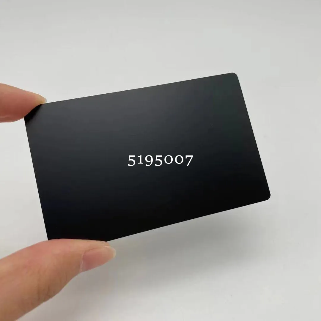 Matte Black Laser Engraving Logo Stainless Steel Blank Custom Metal Business Cards
Matte Black Laser Engraving Logo Stainless Steel Blank Custom Metal Business Cards