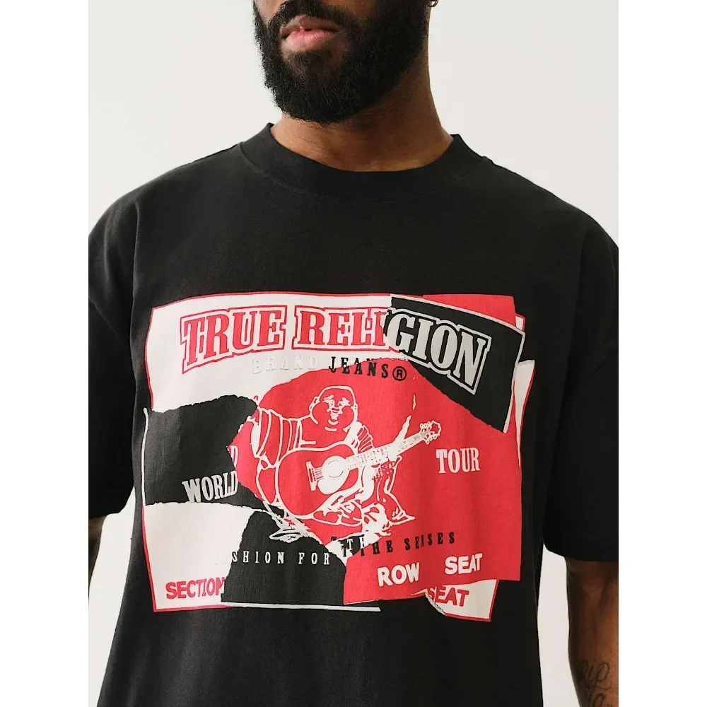 True Religion T-shirt Graphics T-shirt Men Graphic Crew Neck T-shirt Printed Short Sleeve Comfortable Breathable Top
True Religion T-shirt Graphics T-shirt Men Graphic Crew Neck T-shirt Printed Short Sleeve Comfortable Breathable Top