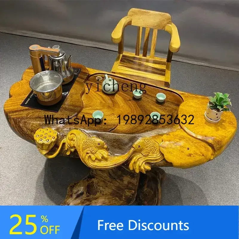 B1 root carving tea table solid wood tree root tea table log kung fu balcony tea tray
B1 root carving tea table solid wood tree root tea table log kung fu balcony tea tray