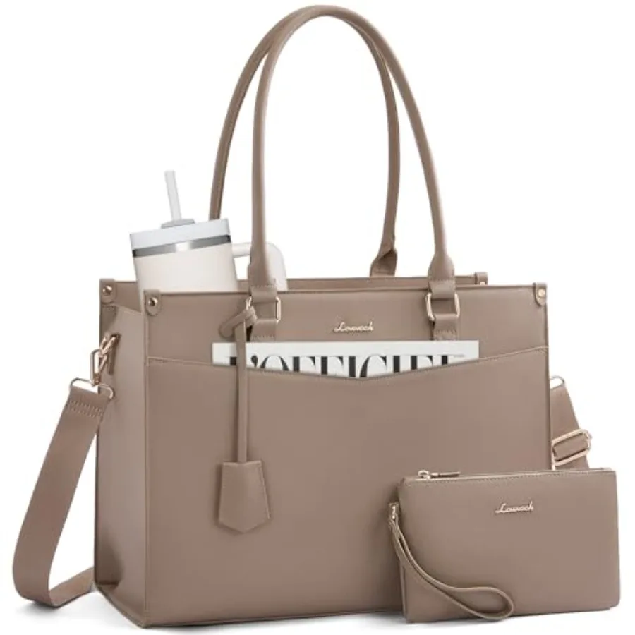 LOVEVOOK Laptop Bag for Women, 2--1 Tote Purse with Clutch and Cup Holder, Waterproof Briefcase for Work Travel
LOVEVOOK Laptop Bag for Women, 2--1 Tote Purse with Clutch and Cup Holder, Waterproof Briefcase for Work Travel