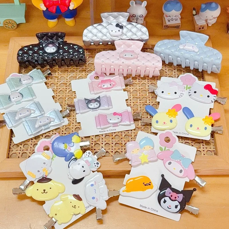 New Sanria Hair Clips Cartoon Melody Cinnamoroll Hairpin for Women Elegant Hair Claw Clip Popular Side Clip Kids Hair Accessory
New Sanria Hair Clips Cartoon Melody Cinnamoroll Hairpin for Women Elegant Hair Claw Clip Popular Side Clip Kids Hair Accessory