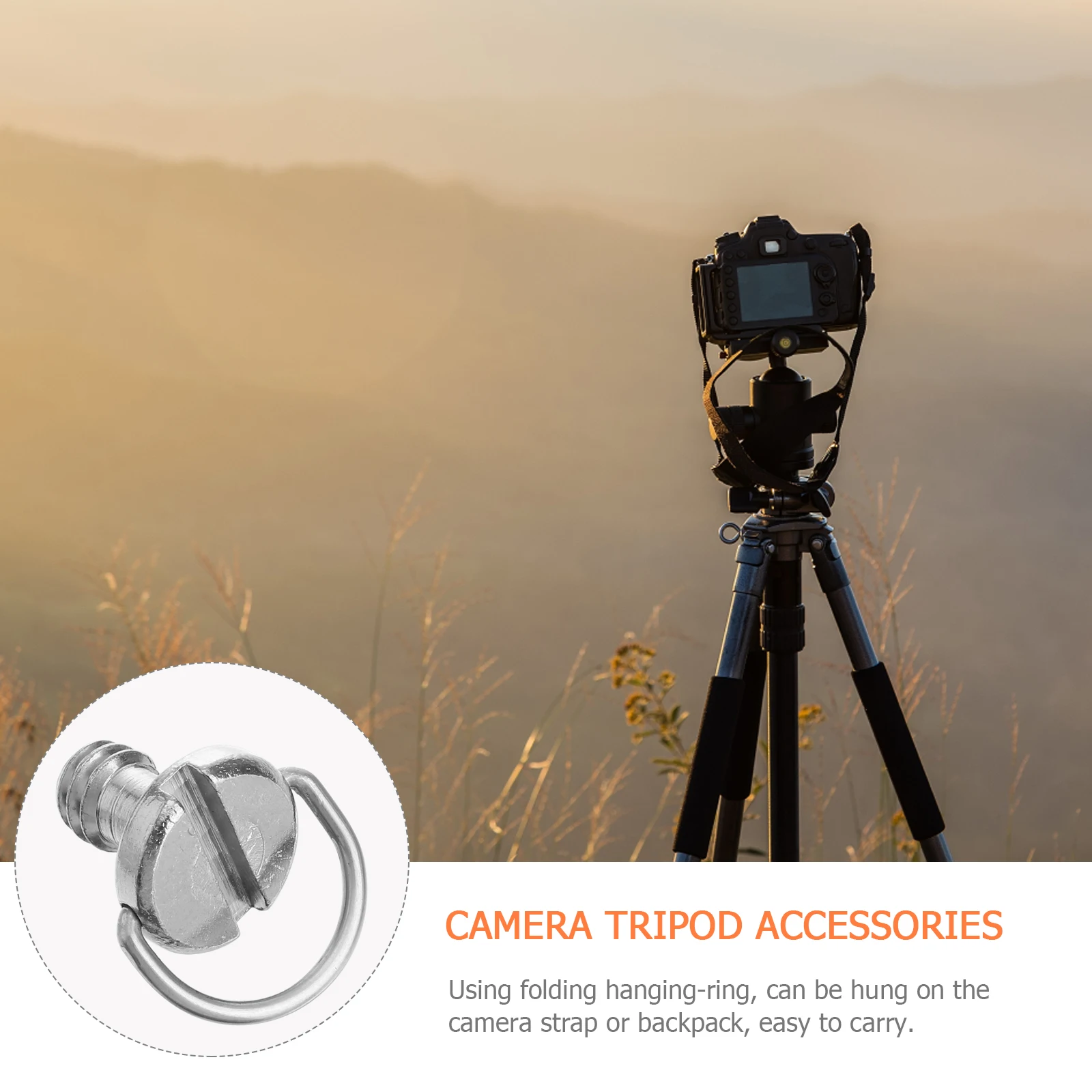 6PCS Durable Metal Camera Tripod Connection Parts 1/4 Inch Mount Screw Universal Foldable Hanging Ring Accessories
6PCS Durable Metal Camera Tripod Connection Parts 1/4 Inch Mount Screw Universal Foldable Hanging Ring Accessories