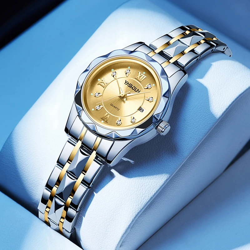 YASHIDUN модные женские часы золотые маленькие наручные часы кварцевые часы водостойкие светящиеся наручные часы из нержавеющей стали подарок подруге 
YASHIDUN модные женские часы золотые маленькие наручные часы кварцевые часы водостойкие светящиеся наручные часы из нержавеющей стали подарок подруге