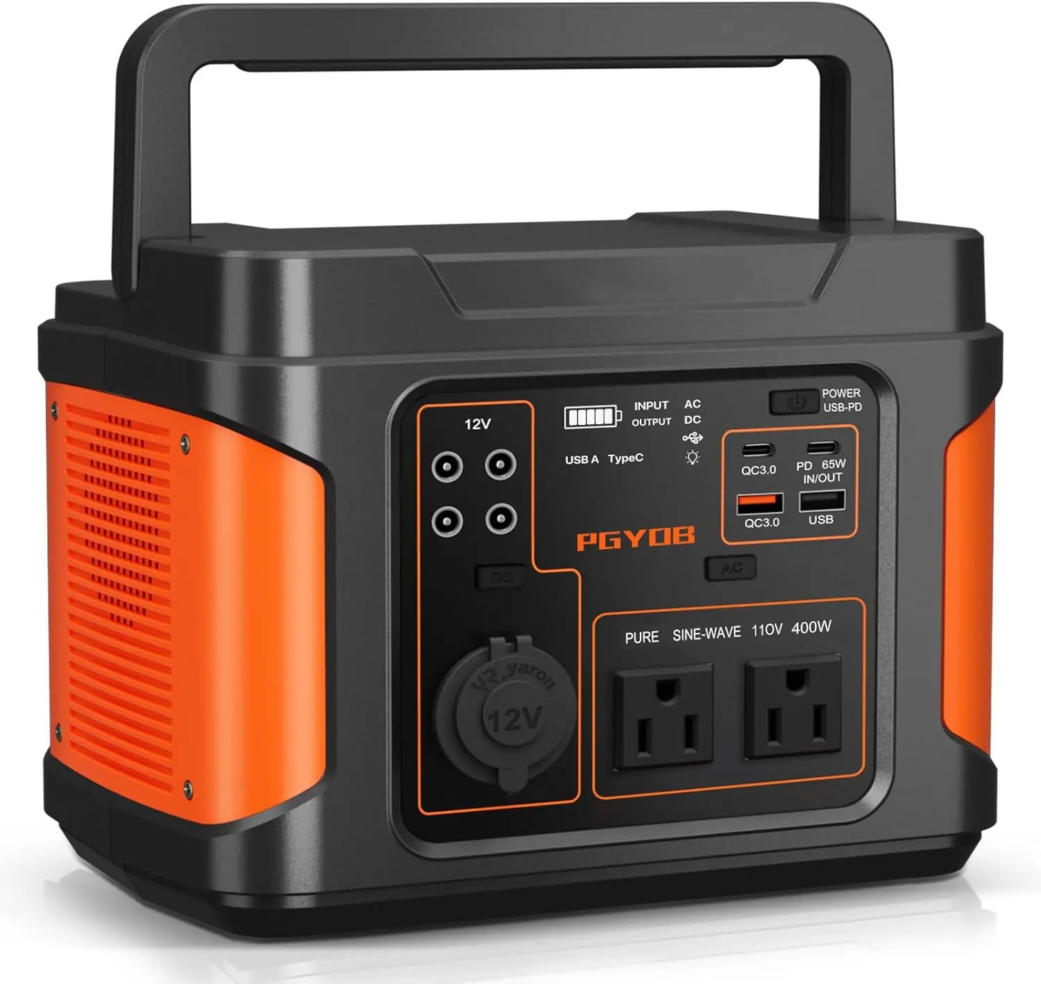 400W Portable Power Station 296Wh Solar Generator with PD 65W USB-C, AC Outlet for Camping Home Emergency
400W Portable Power Station 296Wh Solar Generator with PD 65W USB-C, AC Outlet for Camping Home Emergency