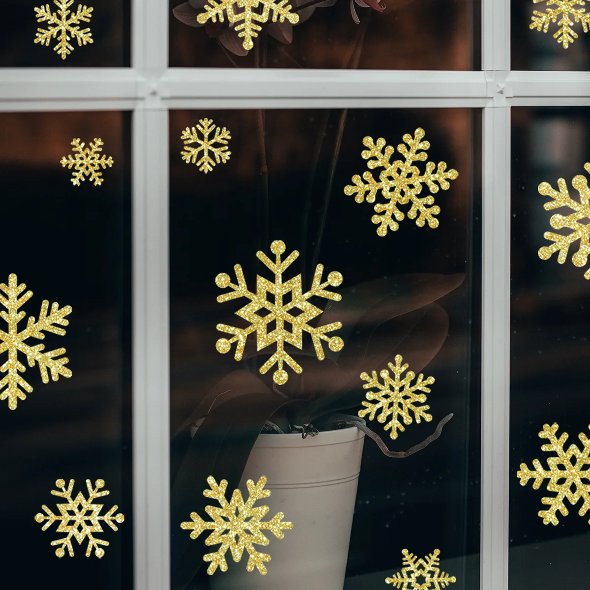 2pcs Golden Snowflake Christmas Wall Sticker Window Living Room Bedroom Study Dining Room Decoration Wall Sticker Ct8007
2pcs Golden Snowflake Christmas Wall Sticker Window Living Room Bedroom Study Dining Room Decoration Wall Sticker Ct8007