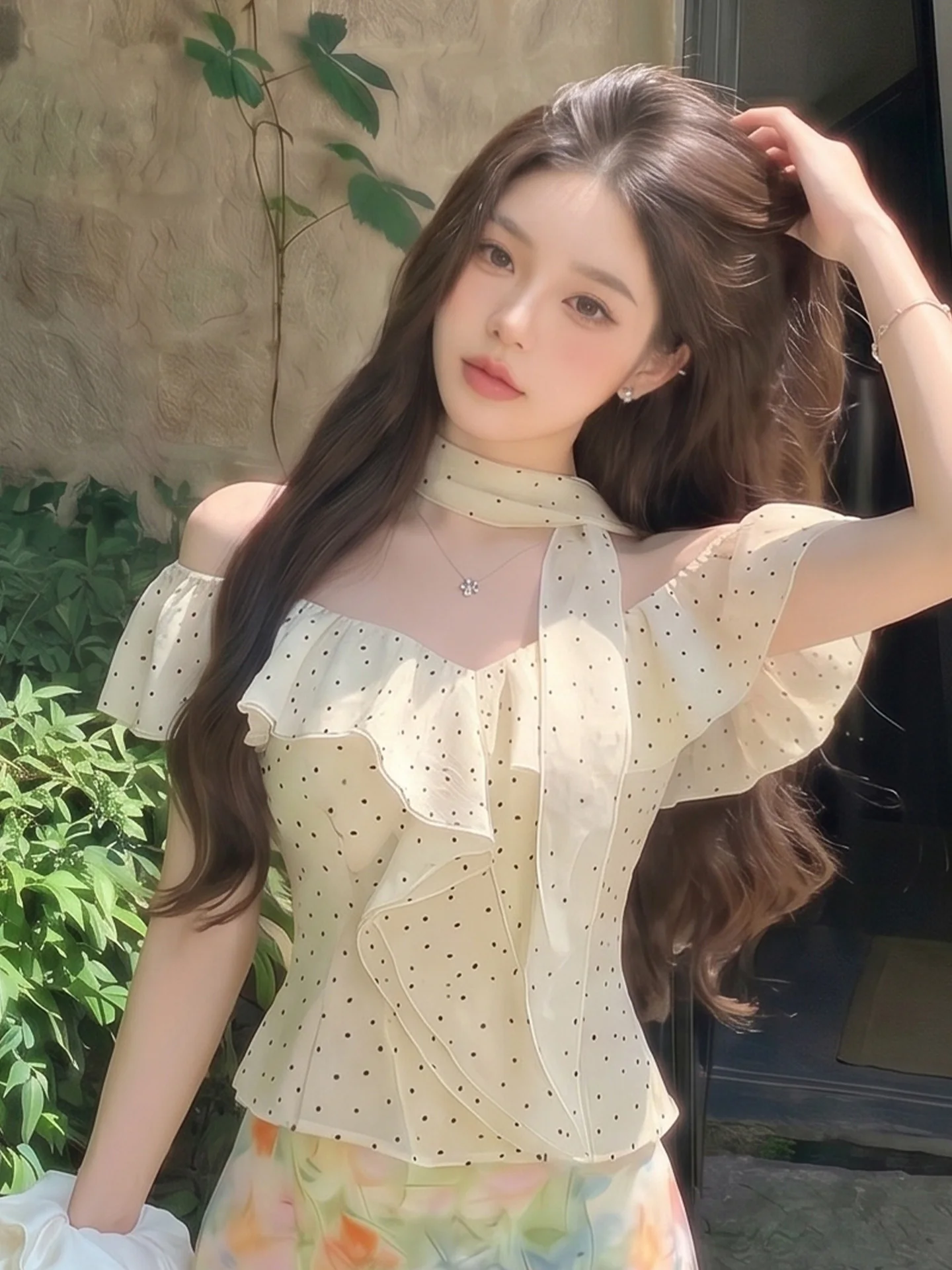 Korean Style Spicy Girl Ruffle Patchwork Sash Vest Women's Summer New Polka Dot Slimming Short Top with Chest Pad
Korean Style Spicy Girl Ruffle Patchwork Sash Vest Women's Summer New Polka Dot Slimming Short Top with Chest Pad