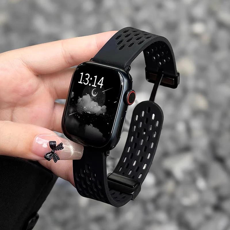 Новый силиконовый ремешок для Mi Band 9pro 8pro, спортивный ремешок с магнитной пряжкой для Redmi watch 5 4, дышащий браслет Correa, аксессуары
Новый силиконовый ремешок для Mi Band 9pro 8pro, спортивный ремешок с магнитной пряжкой для Redmi watch 5 4, дышащий браслет Correa, аксессуары