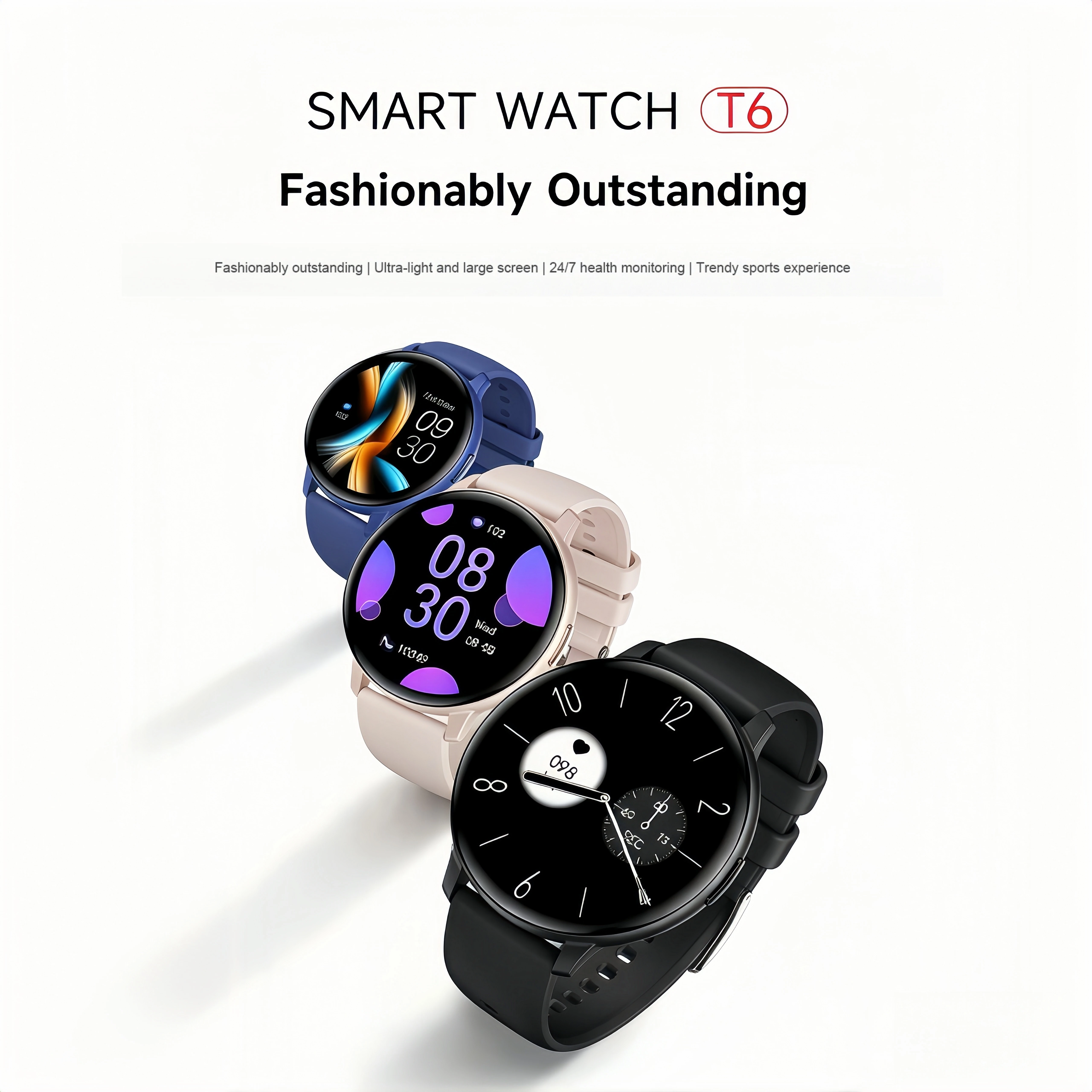 2026 Slim&Fashion Smart Watch 1.38" HD Health Monitoring Long-lasting Battery Life Bluetooth Call Men Women Sports Smartwatch
2026 Slim&Fashion Smart Watch 1.38" HD Health Monitoring Long-lasting Battery Life Bluetooth Call Men Women Sports Smartwatch