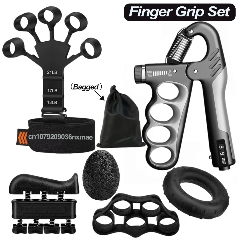 5-100Kg Adjustable Finger and Forearm Strengthening Kit - Improve Grip Strength and Flexibility with Resistance Hand Grippers
5-100Kg Adjustable Finger and Forearm Strengthening Kit - Improve Grip Strength and Flexibility with Resistance Hand Grippers