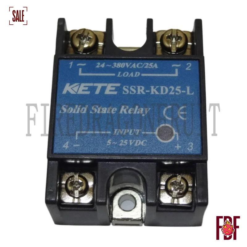 KETE Solid State Relay SSR KD25-L 25A to AC Single Phase Relays
KETE Solid State Relay SSR KD25-L 25A to AC Single Phase Relays