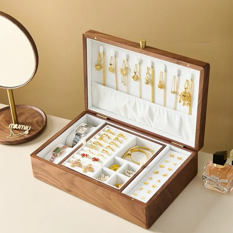 Retro Jewelry Storage Box Desktop Jewellery Organizer Case Watches Bracelet Display Cases Necklace Ornament Displays Boxes
Retro Jewelry Storage Box Desktop Jewellery Organizer Case Watches Bracelet Display Cases Necklace Ornament Displays Boxes